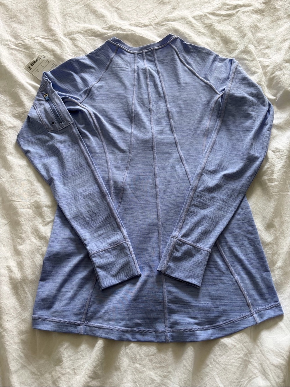 Athleta Blue Pacifica UPF Quarter-Zip Long Sleeve Top XS NWT - Picture 10 of 10